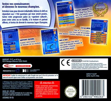 Questions pour un Champion - Le Jeu Officiel - Edition Speciale 20 Ans (France) box cover back